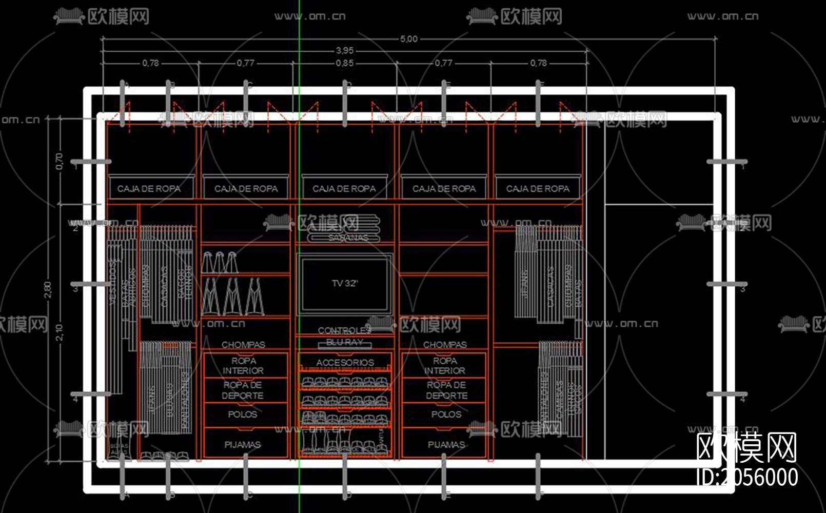 橱柜cad图库下载（渲染图3）