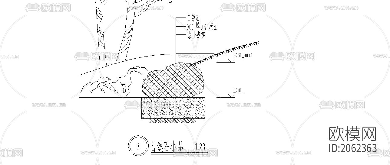 会所cad图纸下载（渲染图4）