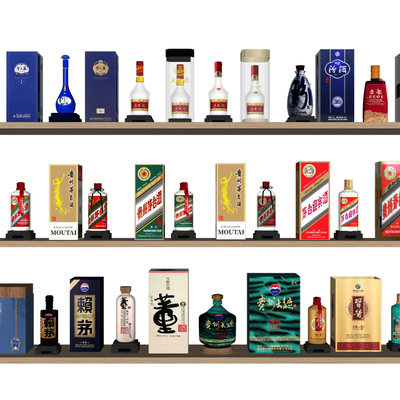  现代酒品su模型 