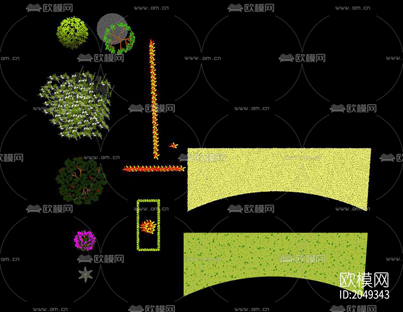 植物cad图库下载（渲染图7）