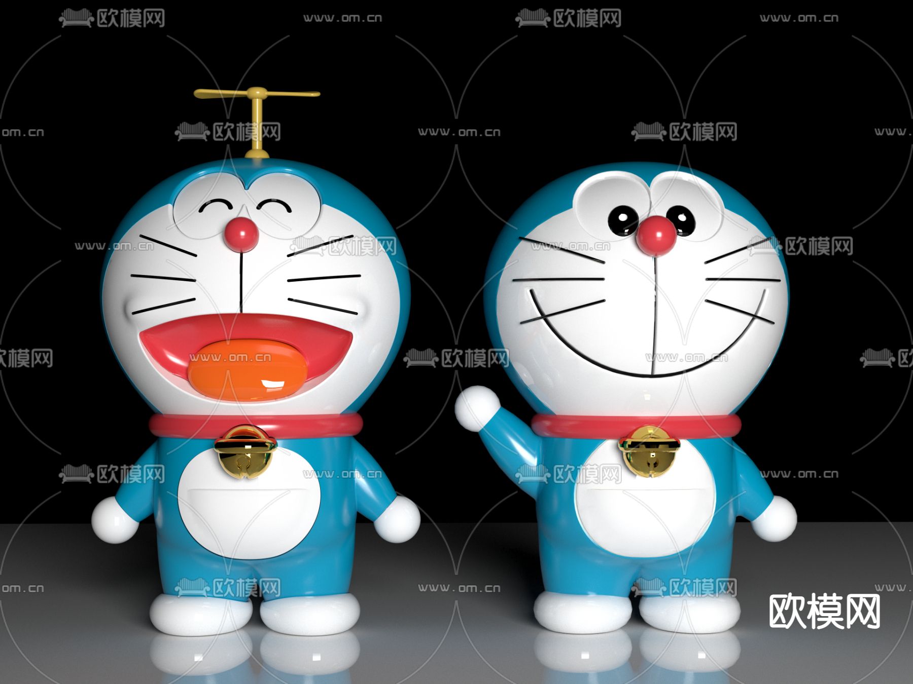 现代机器猫哆啦A梦手办su模型下载