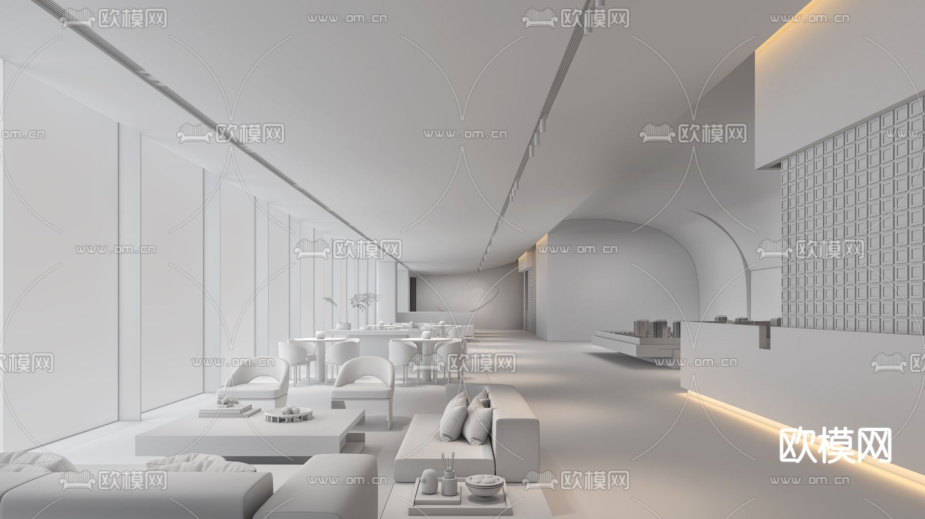 维几设计 龍宸壹號售楼处3d模型