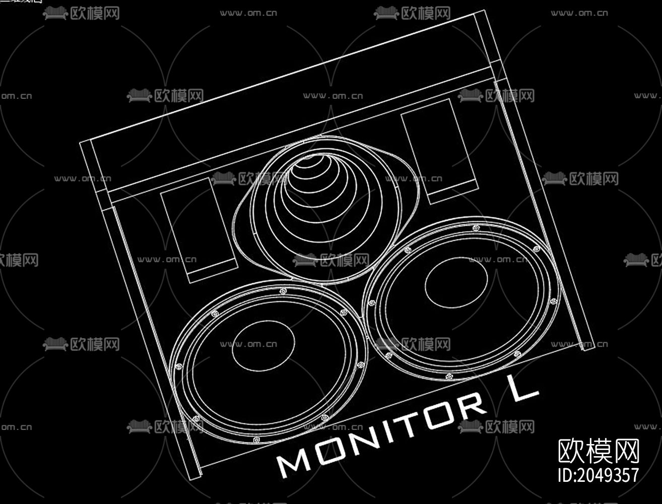 KTV设备cad图库下载（渲染图2）