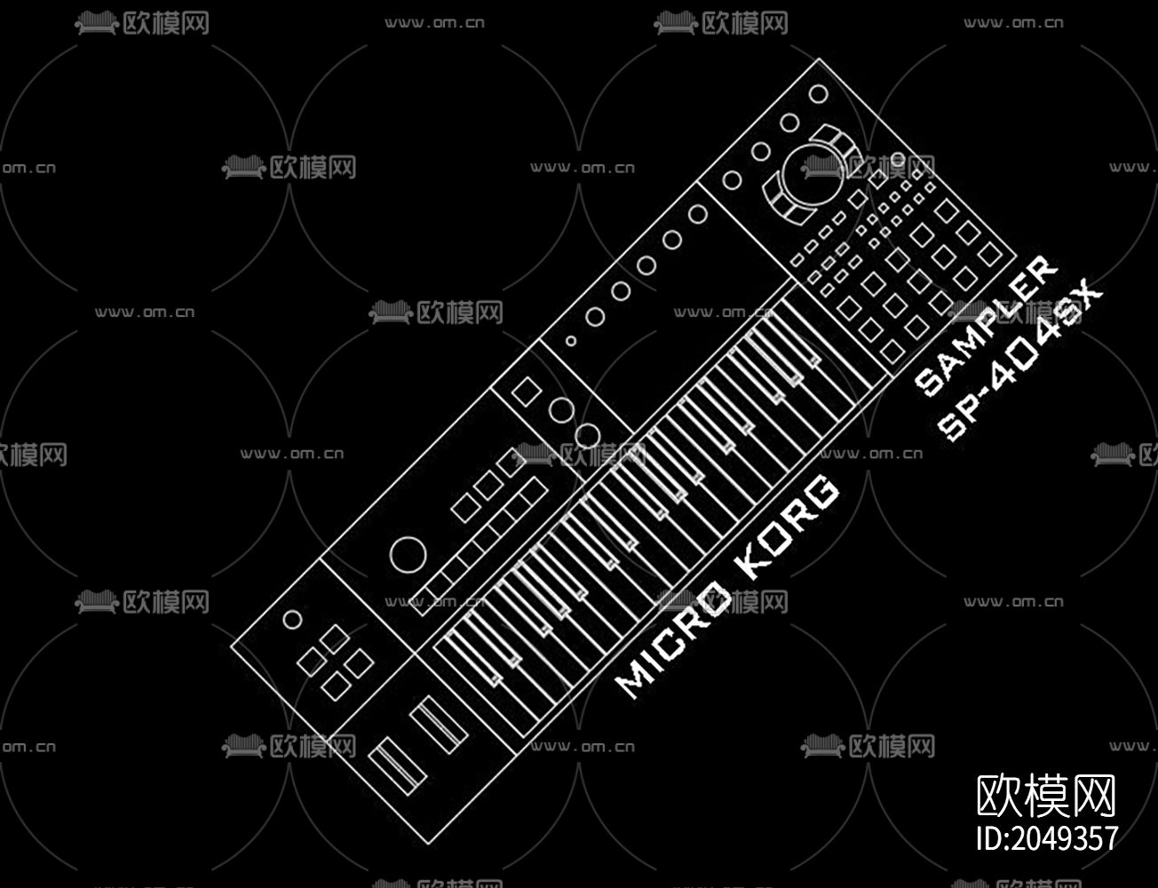 KTV设备cad图库下载（渲染图4）