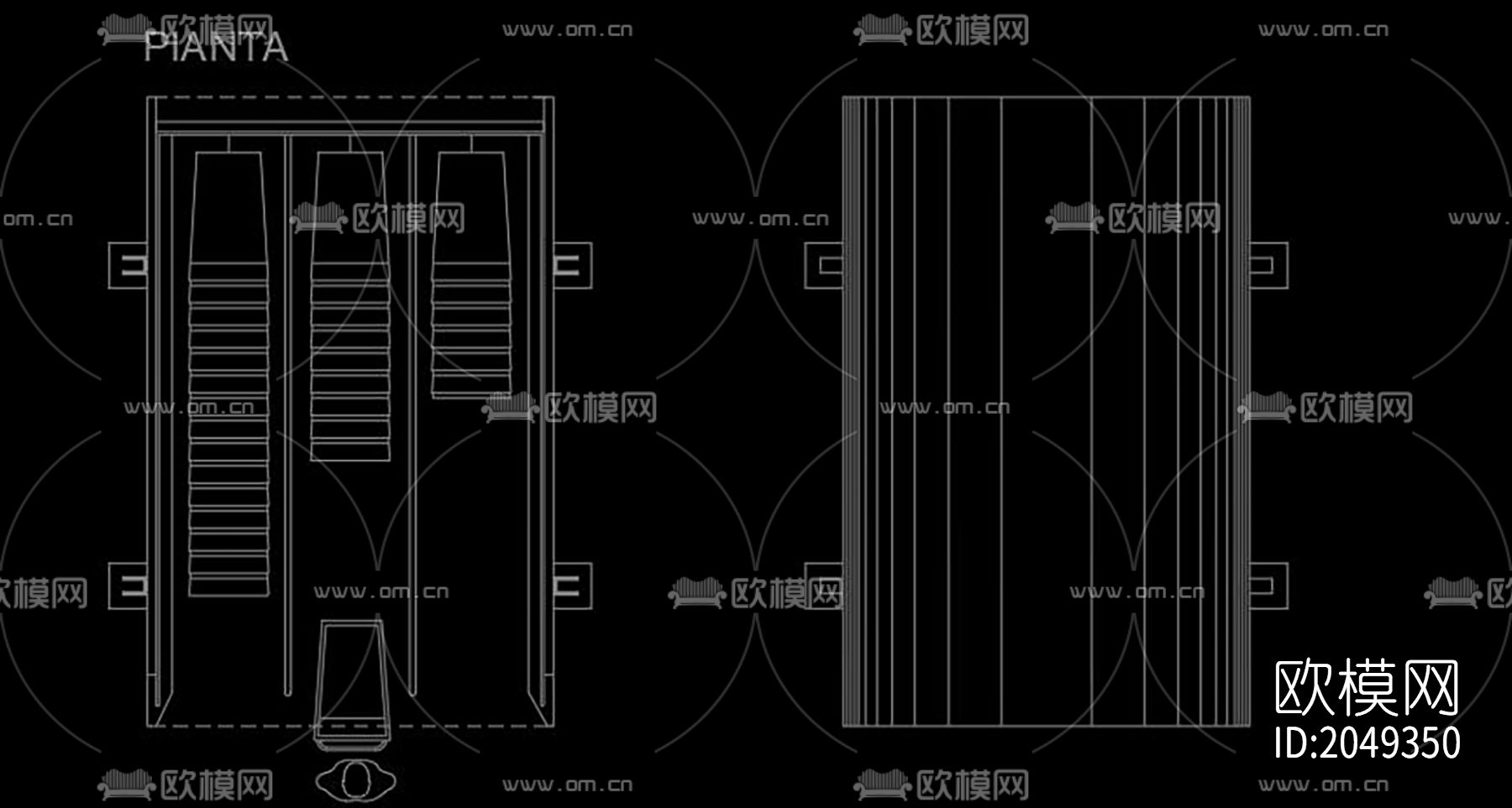 超市设备cad图库下载（渲染图6）