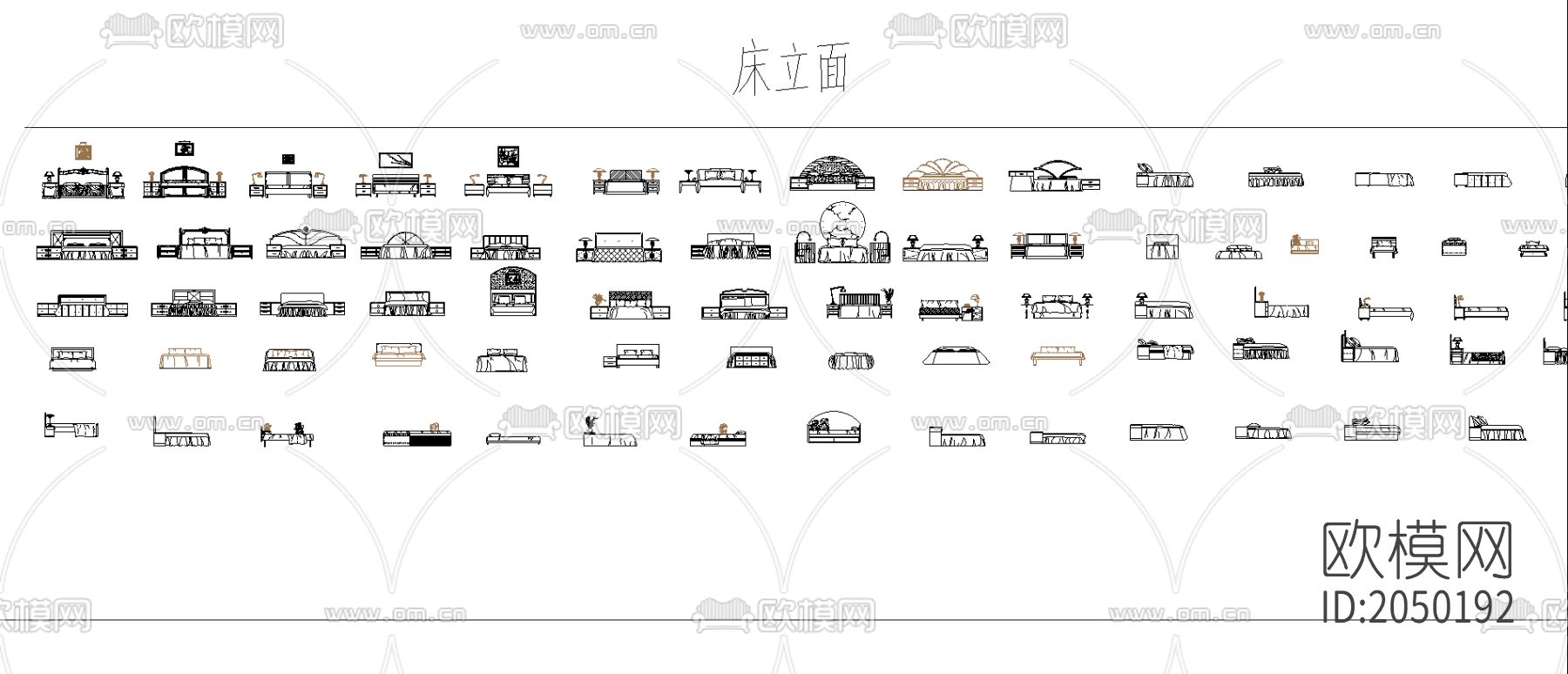 全家具cad图库下载（渲染图2）