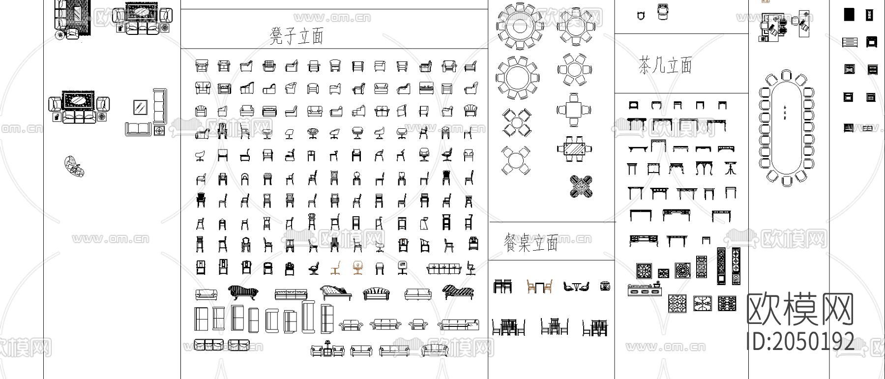 全家具cad图库下载（渲染图1）