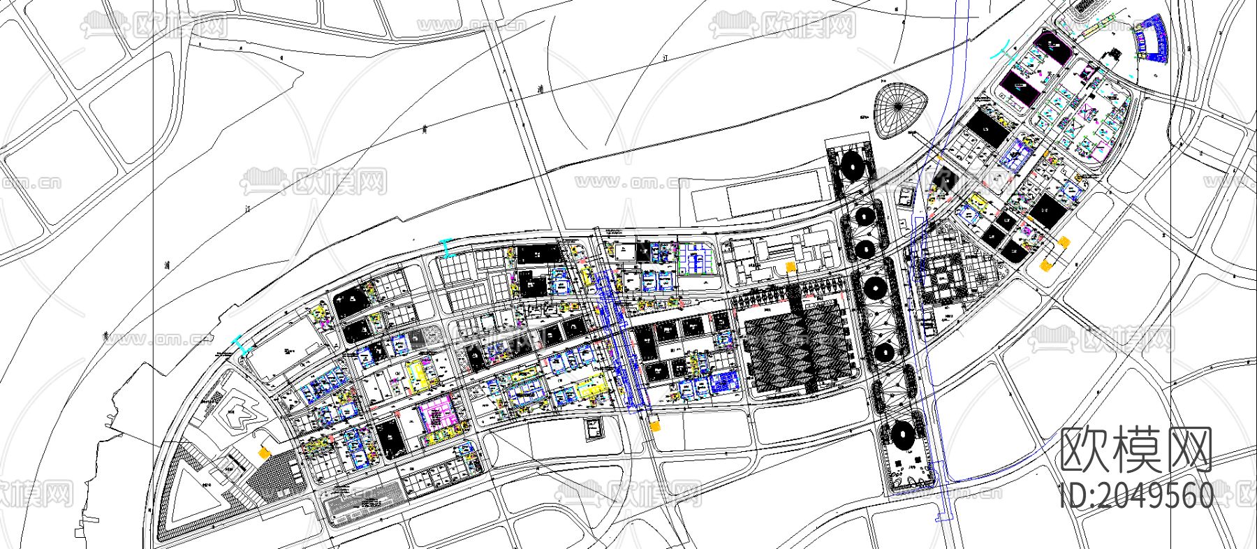 上海世博会室外给排水和消防管线cad施工图下载（渲染图3）