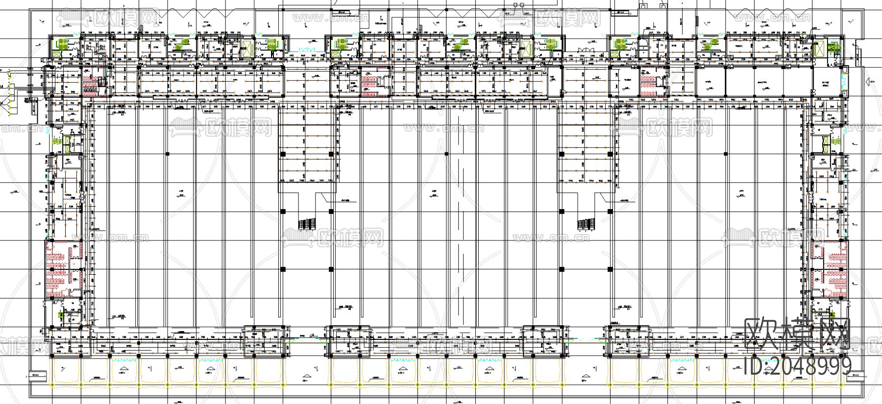 地上排水和消防cad施工图下载（渲染图1）