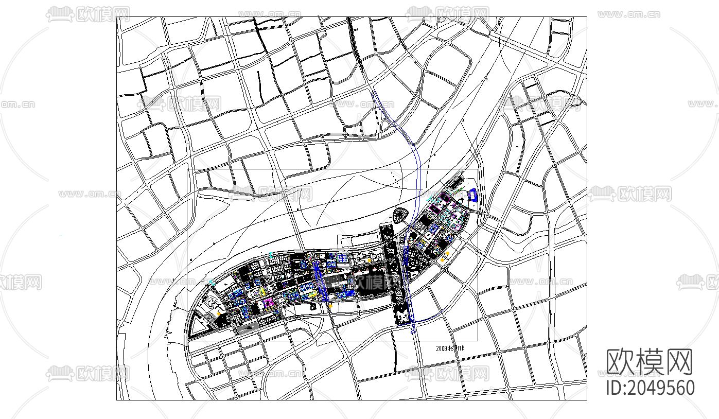 上海世博会室外给排水和消防管线cad施工图下载（渲染图1）