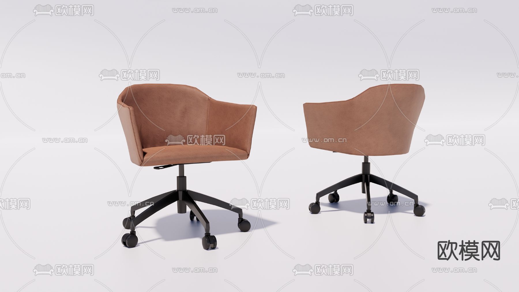 现代办公椅su模型下载（渲染图1）