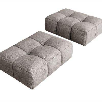  现代布艺脚蹬su模型 