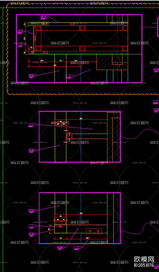 店面店招门头广告位设cad施工图下载（渲染图6）
