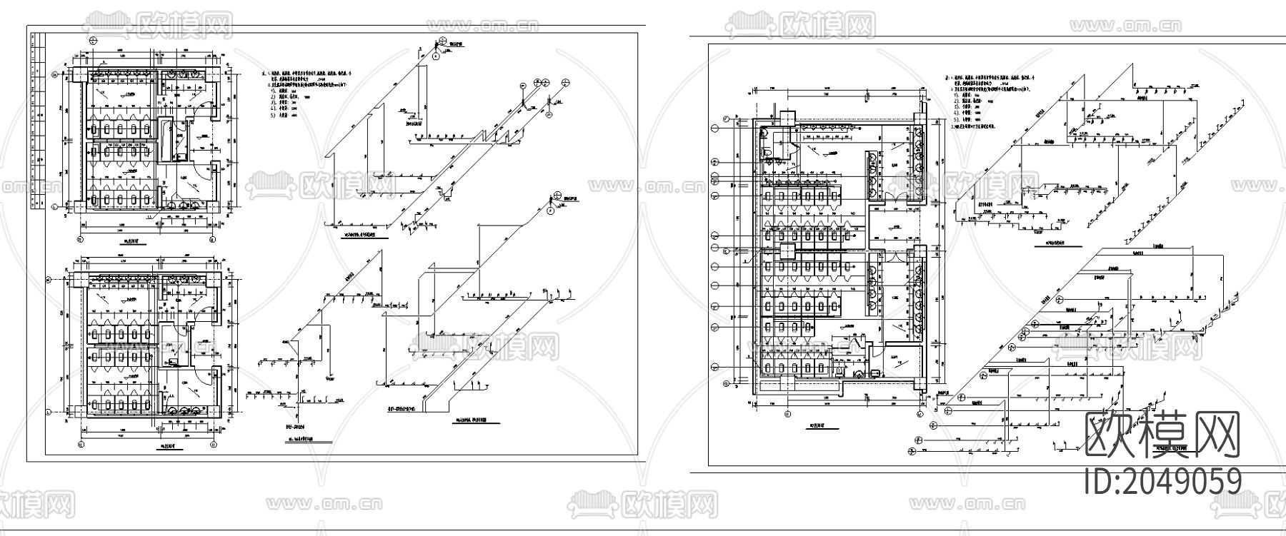 卫生间系统节点大样下载（渲染图4）