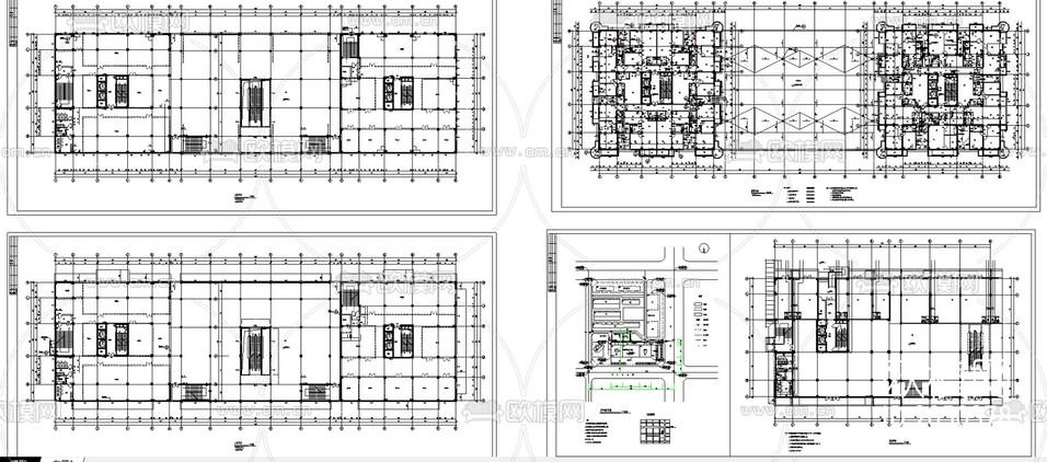 高層商住樓全套cad施工圖下載(渲染圖2)
