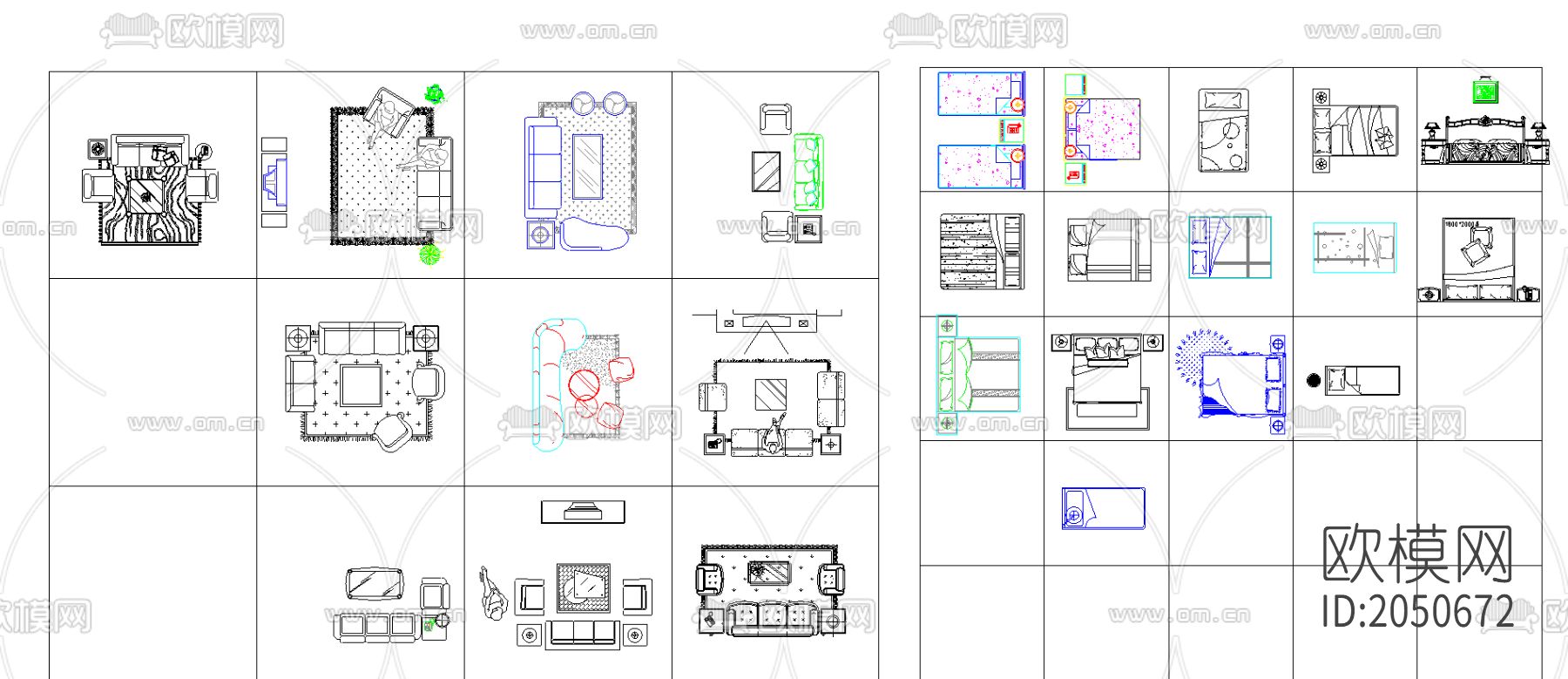 室内cad图库下载（渲染图1）