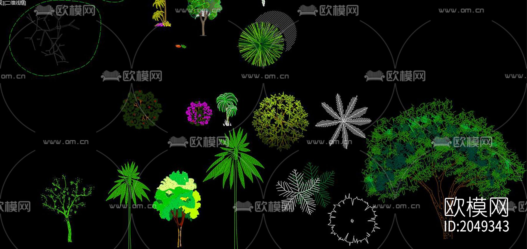 植物cad图库下载（渲染图10）