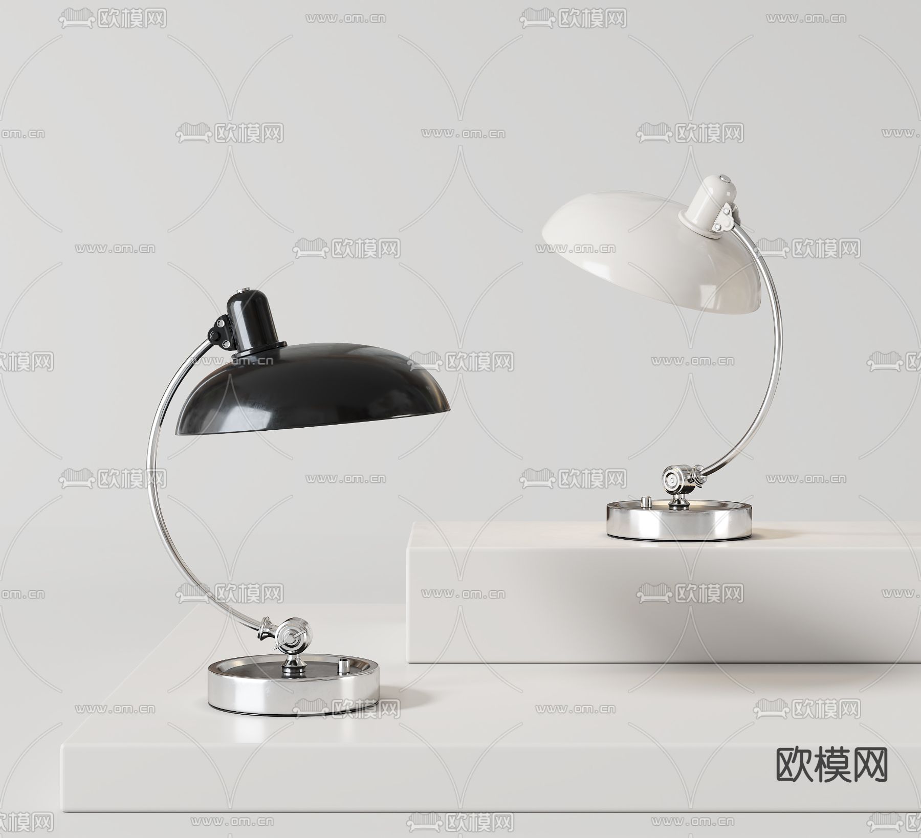 北欧复古台灯su模型下载（渲染图1）
