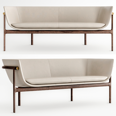 现代双人沙发su模型