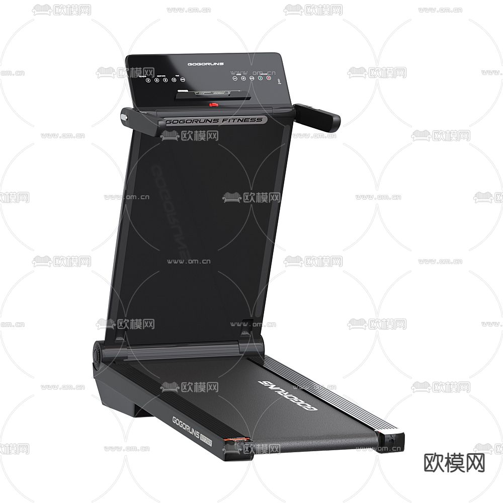 现代跑步机3d模型下载（渲染图2）