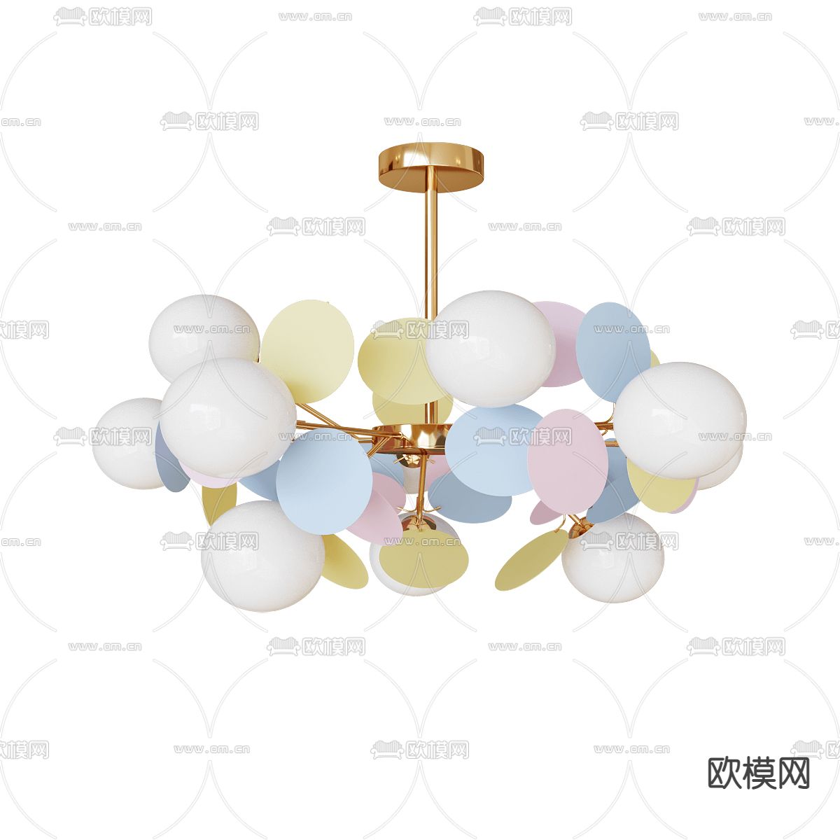 现代儿童吊灯3d模型