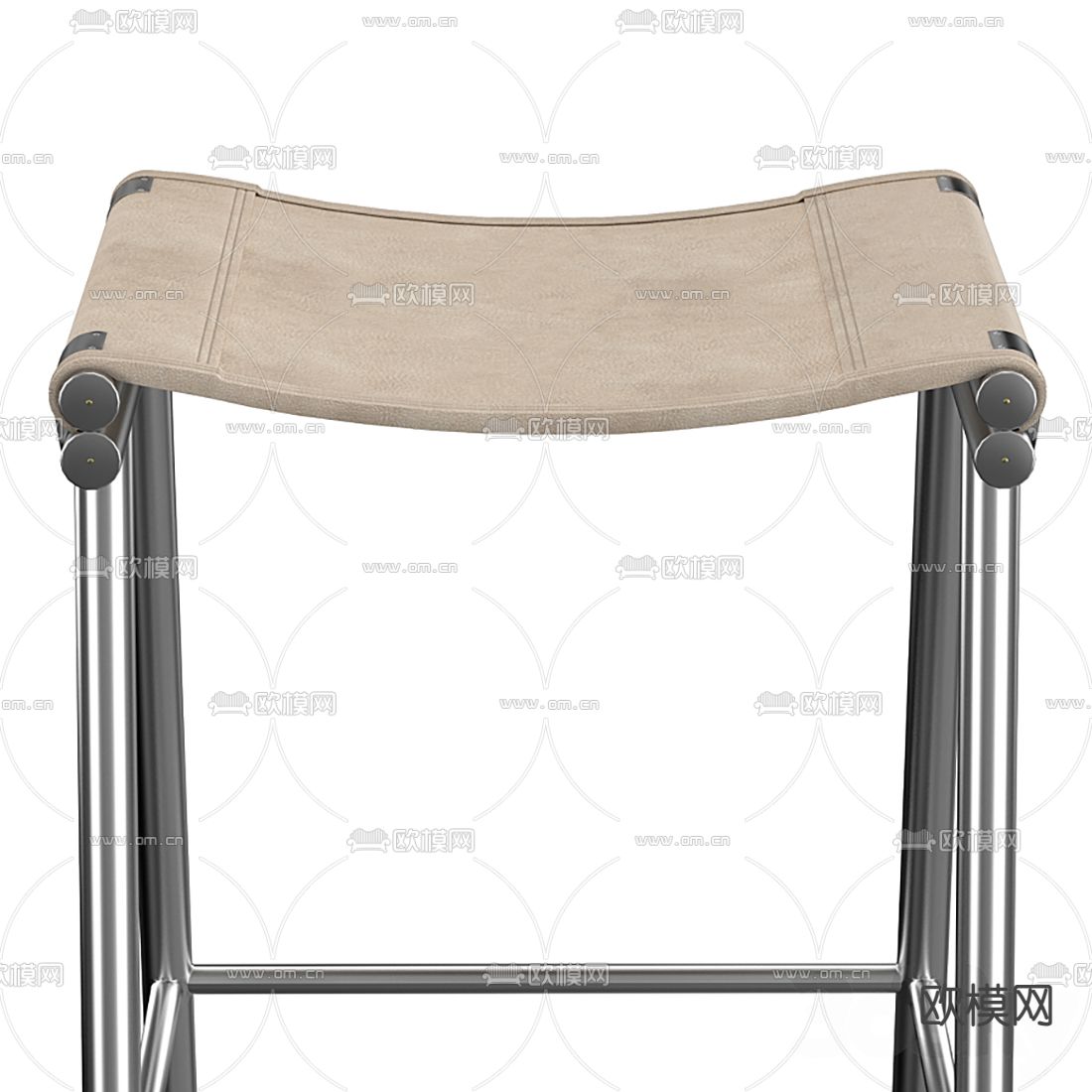 现代铁艺户外椅3d模型
