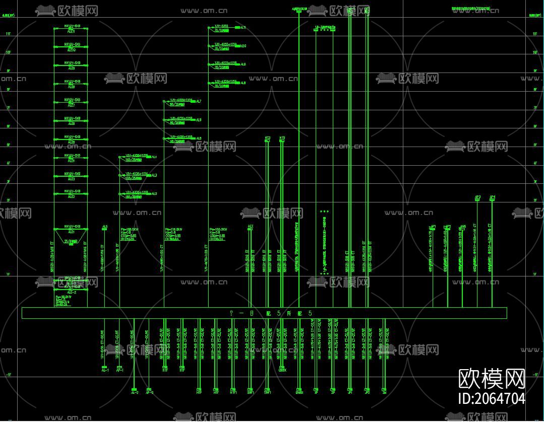 电气系统火灾自动装置图下载（渲染图2）