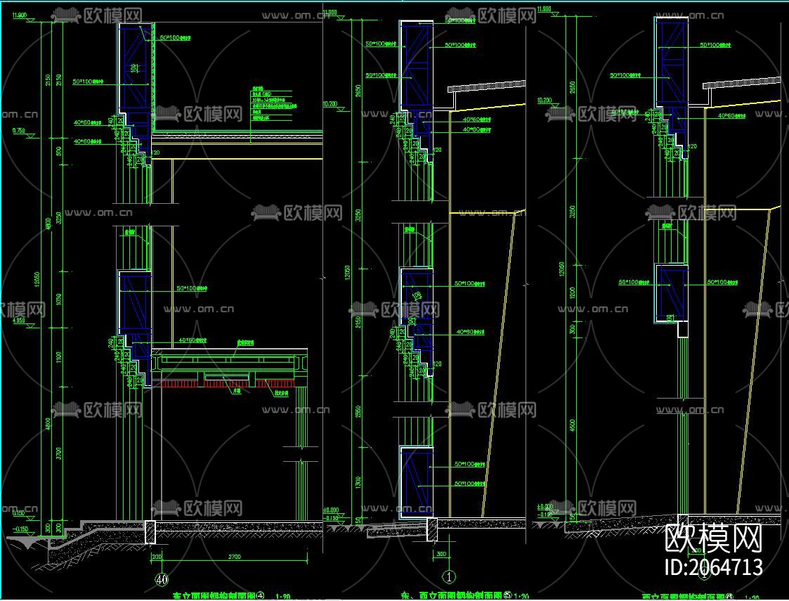 钢结构cad节点图下载（渲染图3）