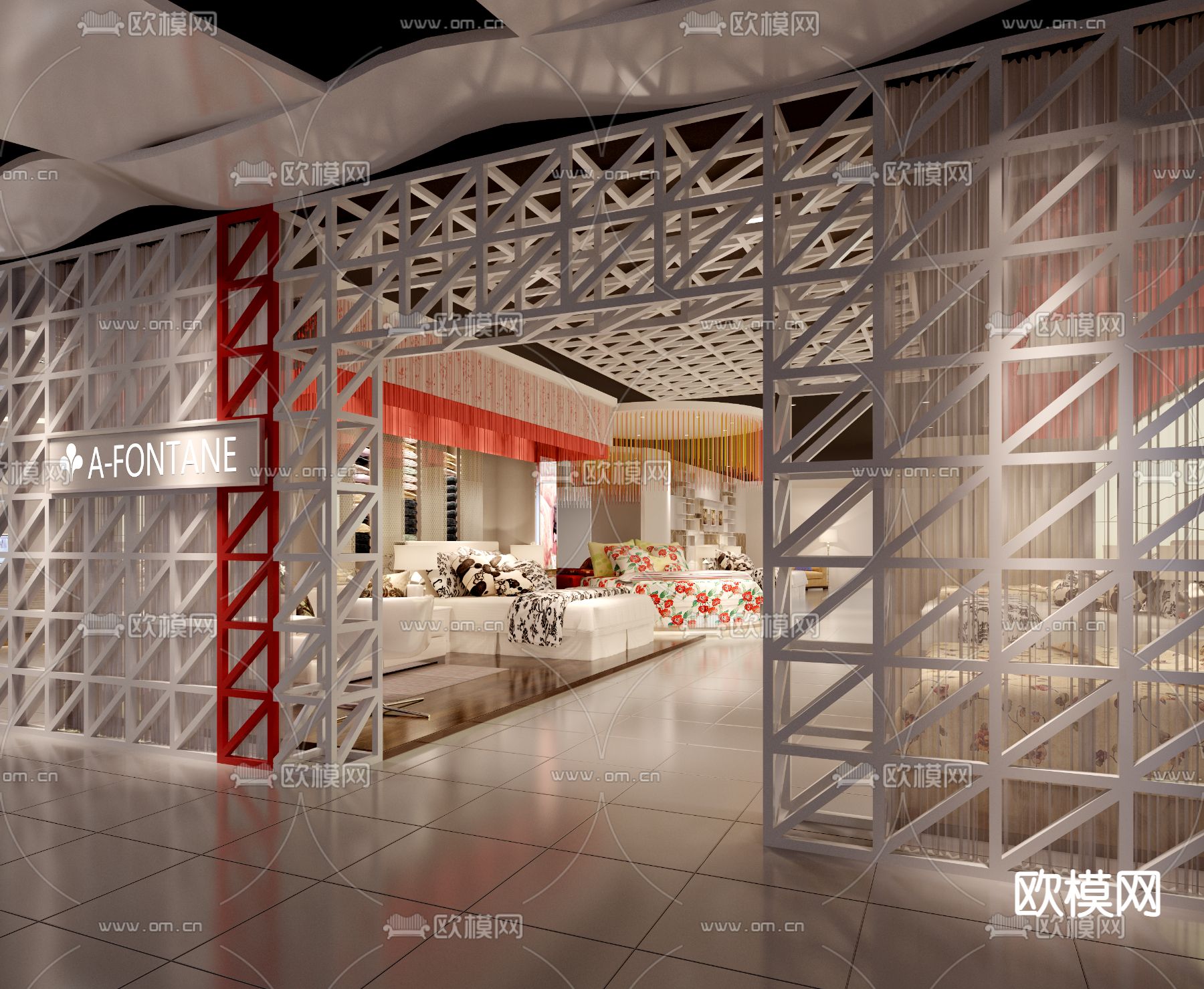 现代家具店免费3d模型下载（渲染图1）