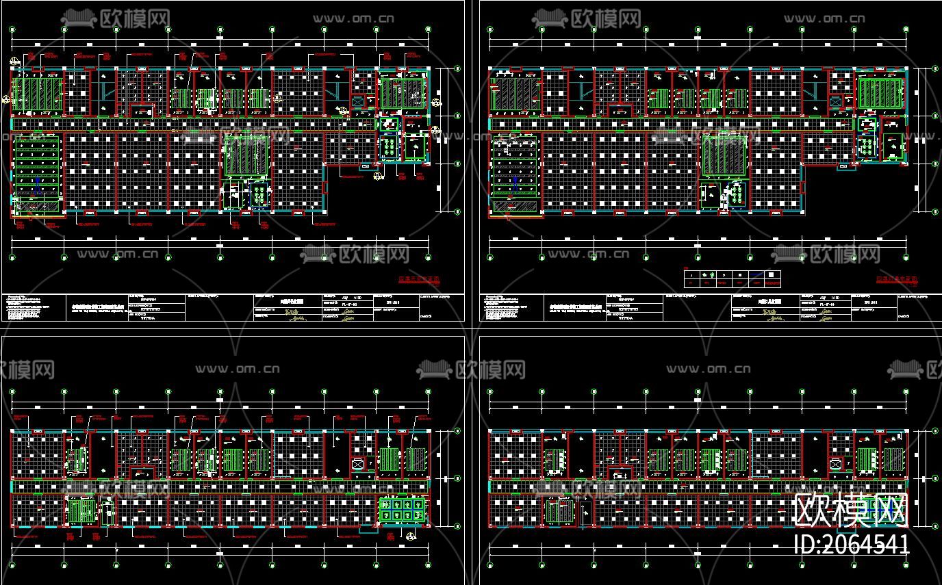 办公室cad图纸下载（渲染图5）