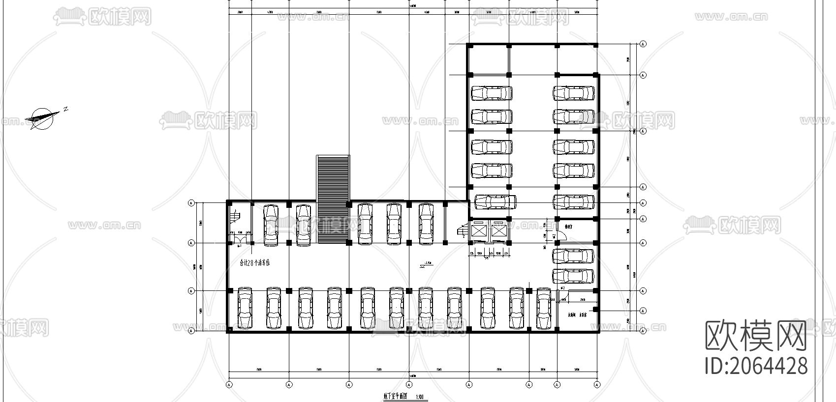 綜合樓cad建筑图纸下载（渲染图3）
