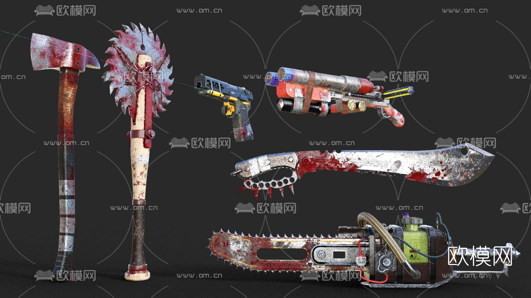 现代游戏道具免费3d模型下载