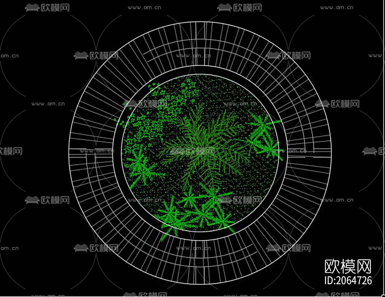 花池cad图库下载（渲染图3）