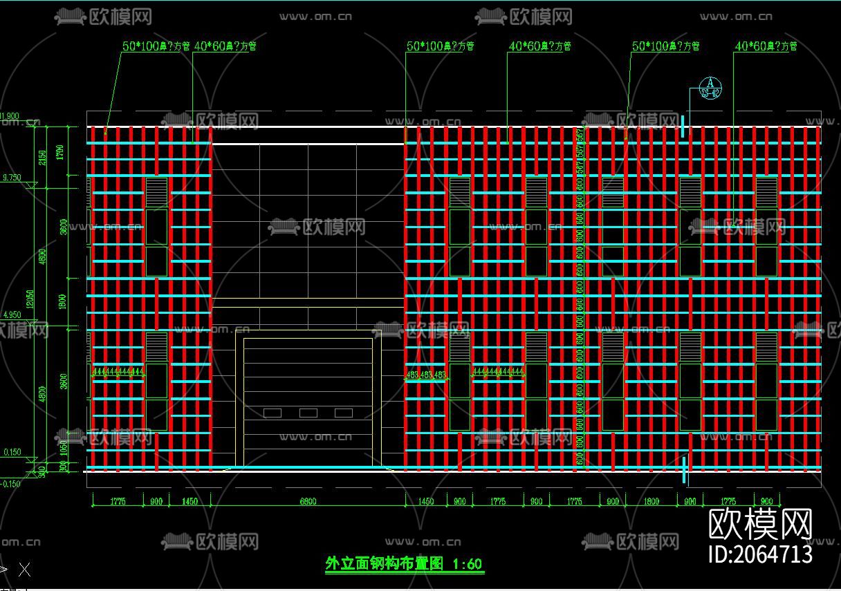 钢结构cad节点图下载（渲染图2）