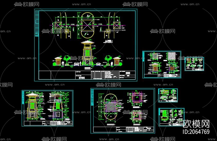 保安厅cad节点图下载（渲染图8）