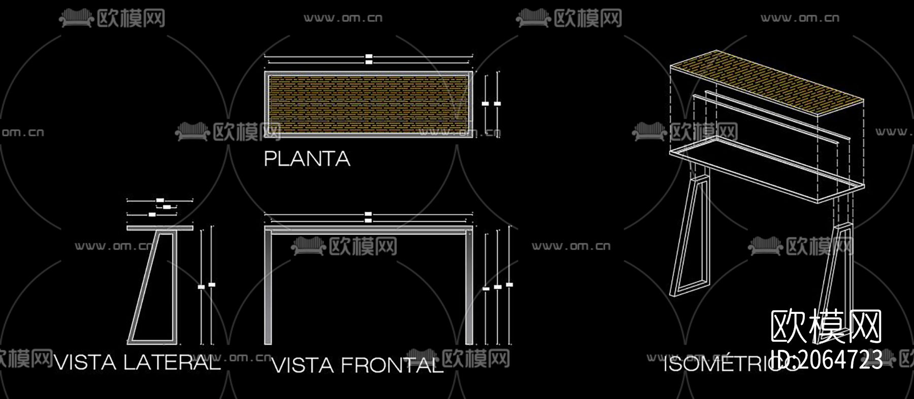 城市户外家具cad图库下载（渲染图6）