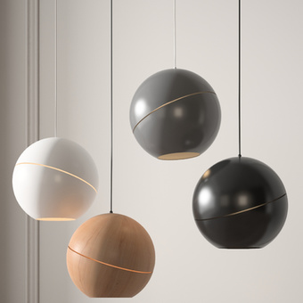 北欧球形吊灯3d模型