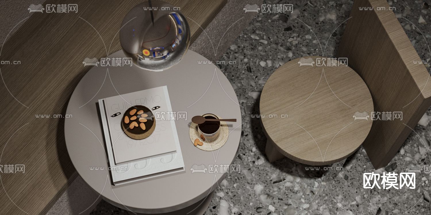 现代密室逃脱接待厅3d模型下载（渲染图4）