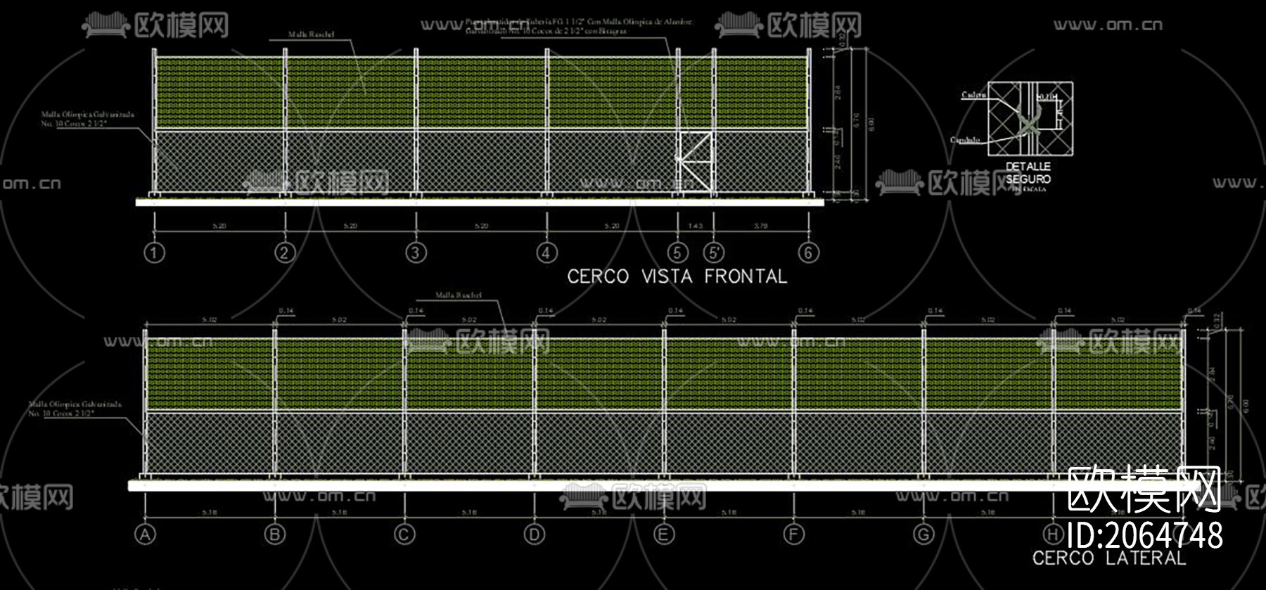 运动场cad图纸下载（渲染图2）