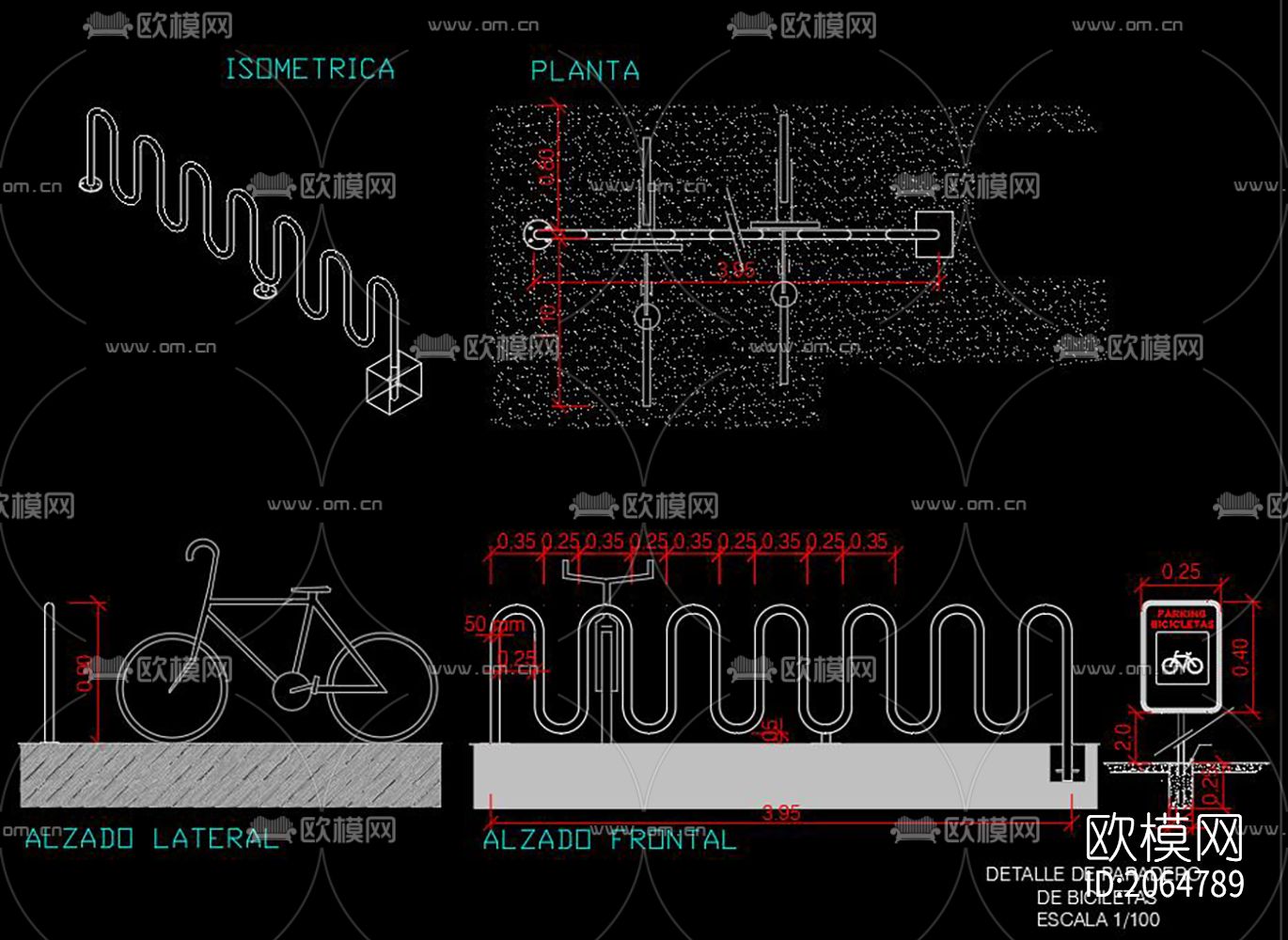 公园景观cad图纸下载（渲染图2）