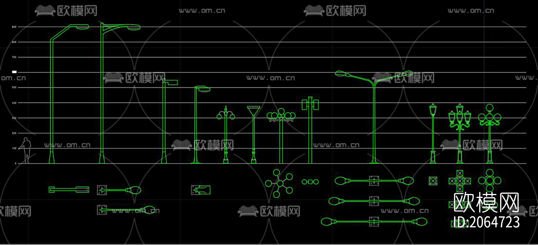 城市户外家具cad图库下载（渲染图9）