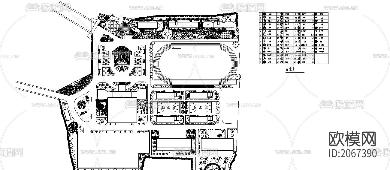 花园cad平面图下载（渲染图1）