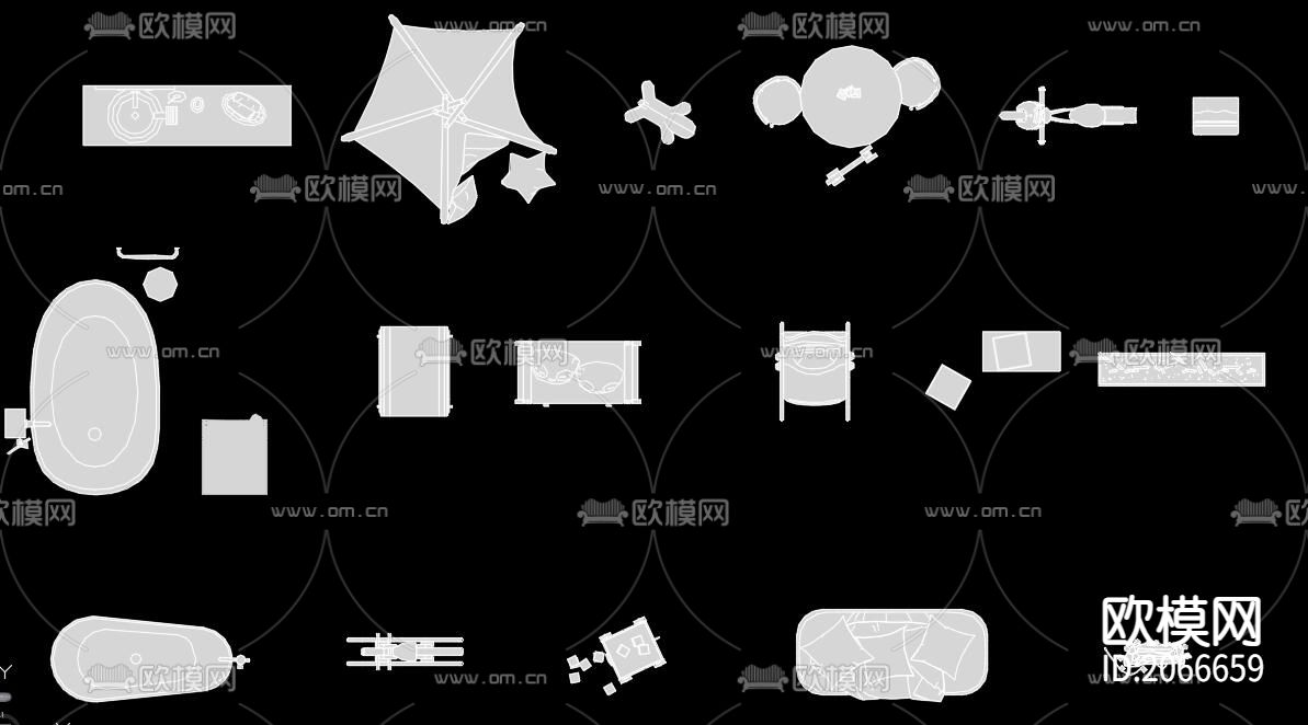 厨房卫浴软装陈设下载（渲染图4）