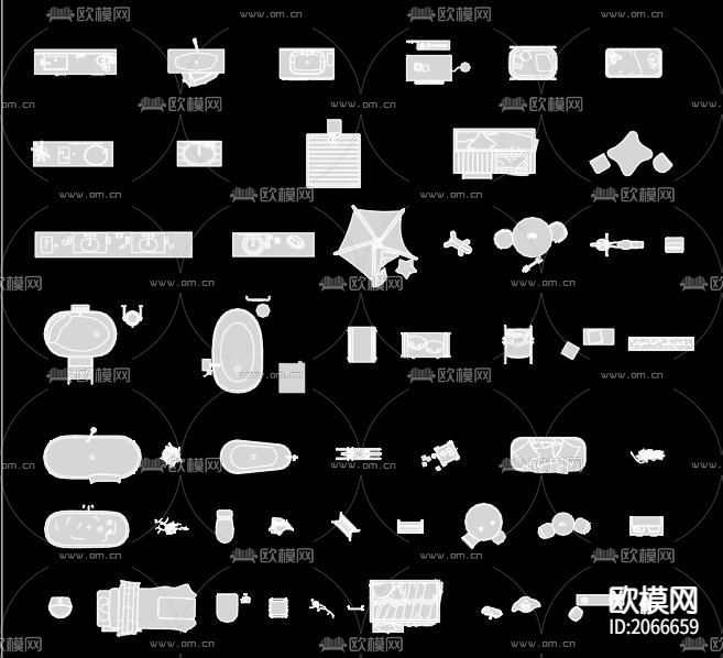 厨房卫浴软装陈设下载（渲染图6）