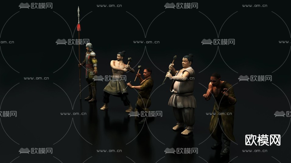 现代士兵免费3d模型下载(渲染图1)