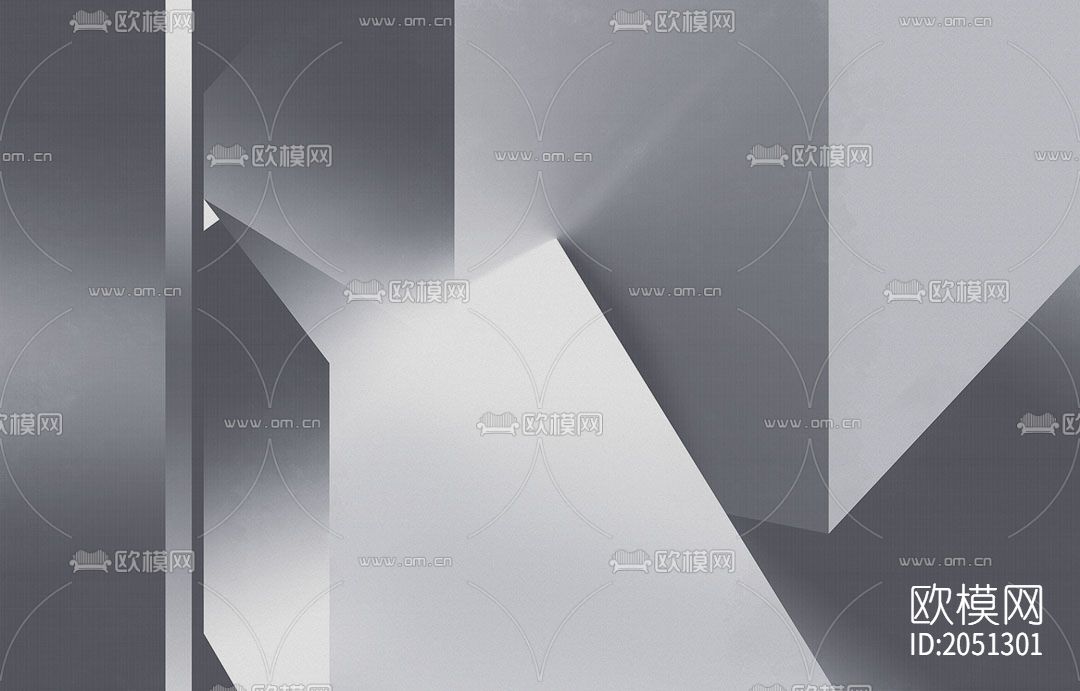 几何壁画壁纸下载（渲染图1）