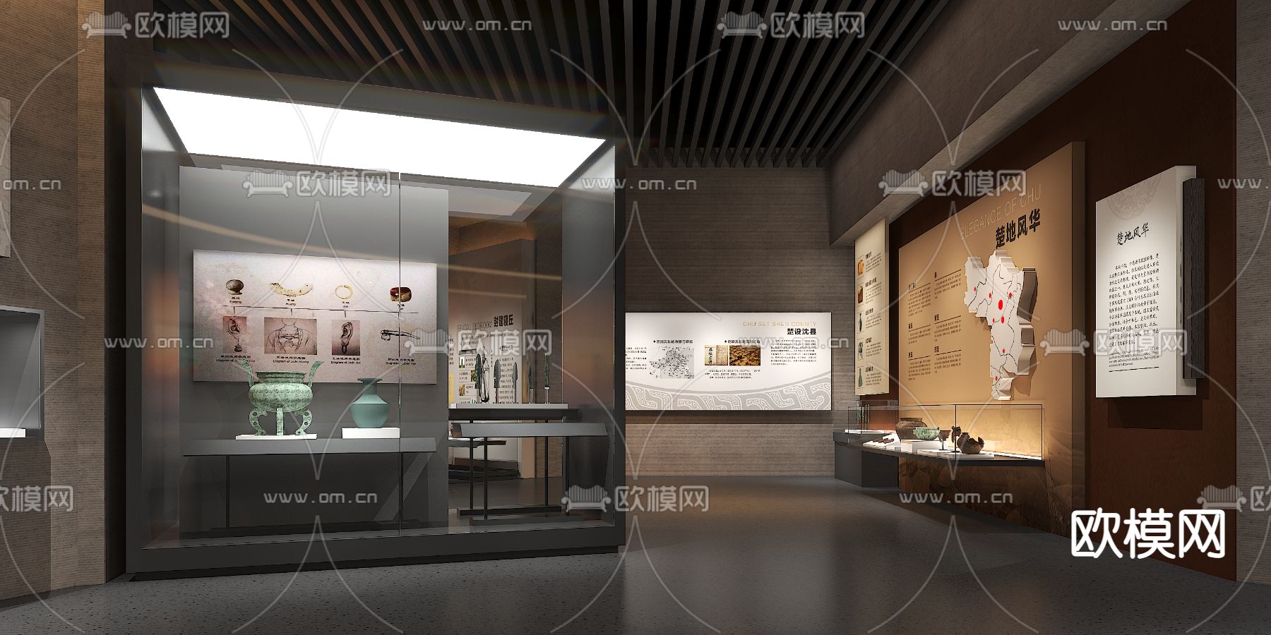 现代历史博物馆3d模型下载（渲染图1）