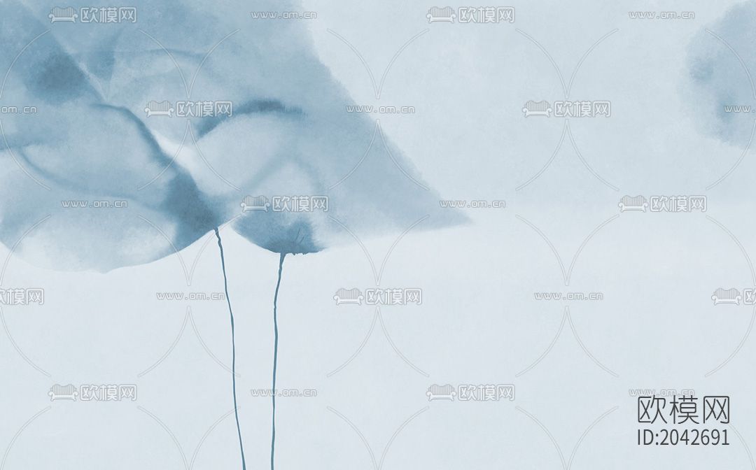 壁画壁纸背景墙下载（渲染图3）