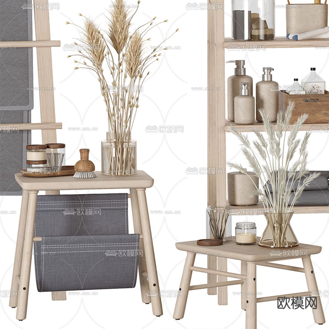 北欧洗涤用品3d模型下载（渲染图2）