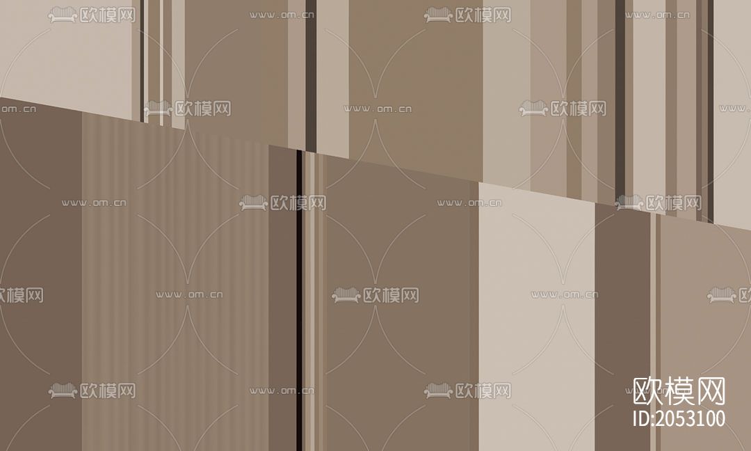 几何壁画壁纸下载（渲染图4）